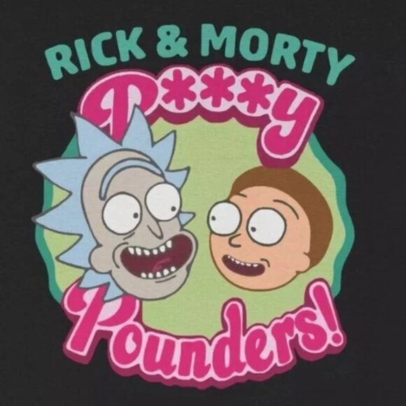 Rick And Morty Pusy Pounders Funny Cartoon Gift T-Shirt 169 - Picture 2 of 5